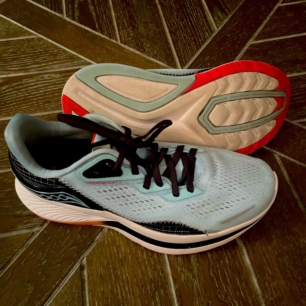 Saucony Shoes Womens 9 Blue Endorphin Shift 2 Road Running Marathon Sneakers
